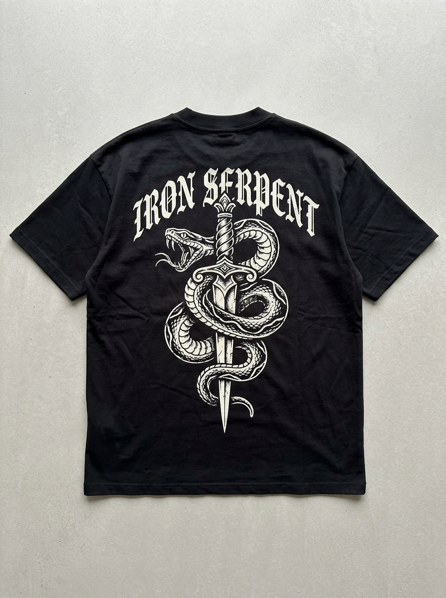 Iron Serpent Oversized T-Shirt - Back view
