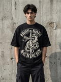 Iron Serpent Oversized T-Shirt - Worn by model