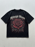 Midnight Bloom Oversized T-Shirt - Front view