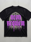 Neon Requiem Oversized T-Shirt - Front view