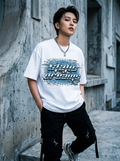 Static Dreams Oversized T-Shirt - Worn by model
