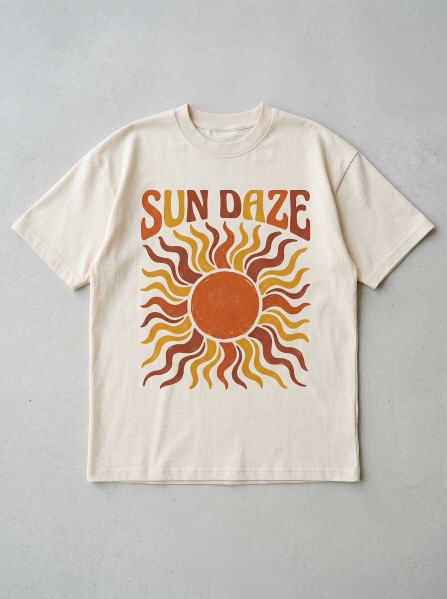 Sun Daze Oversized T-Shirt - Front view