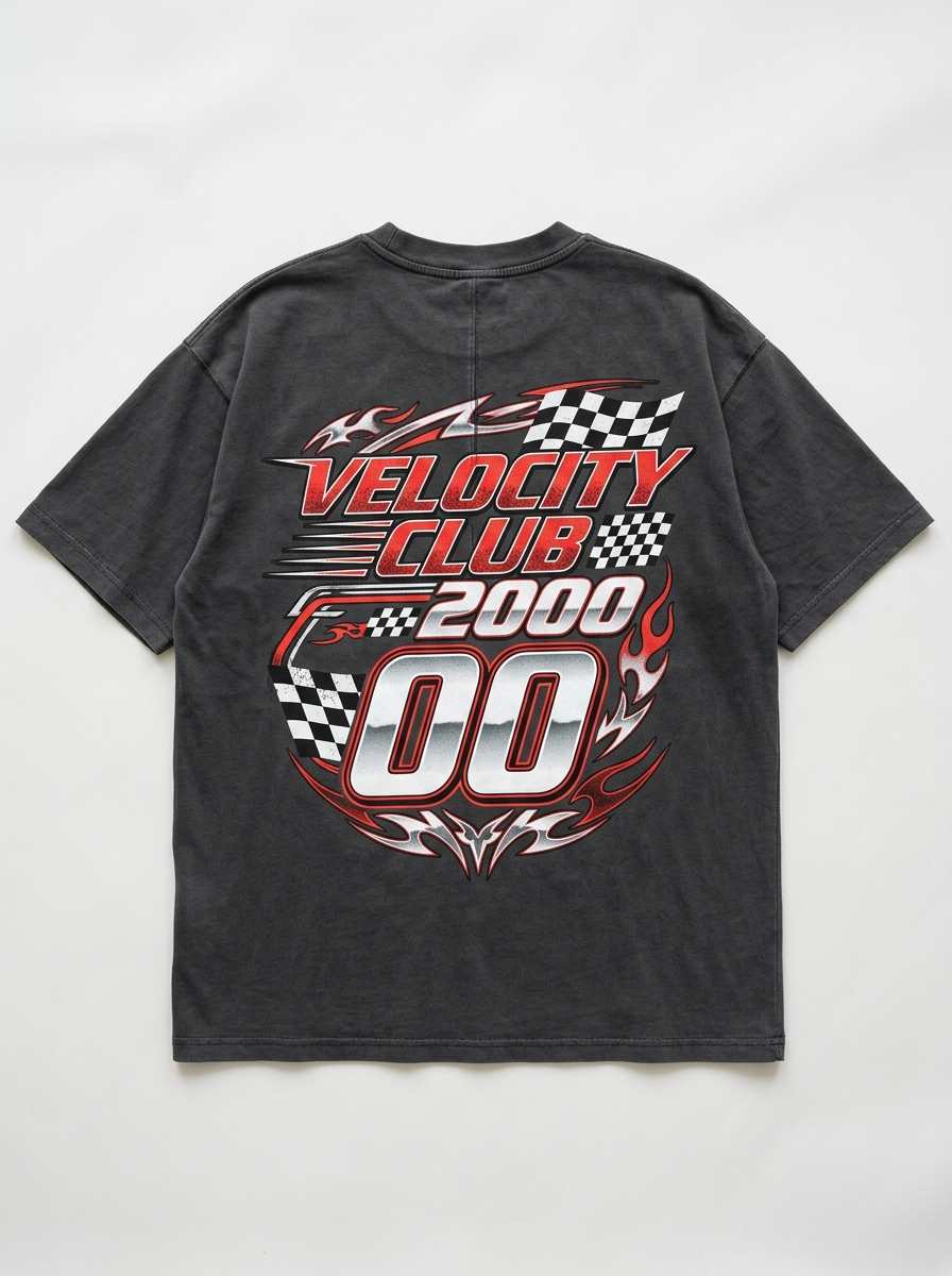 Velocity Club Oversized T-Shirt - Back view