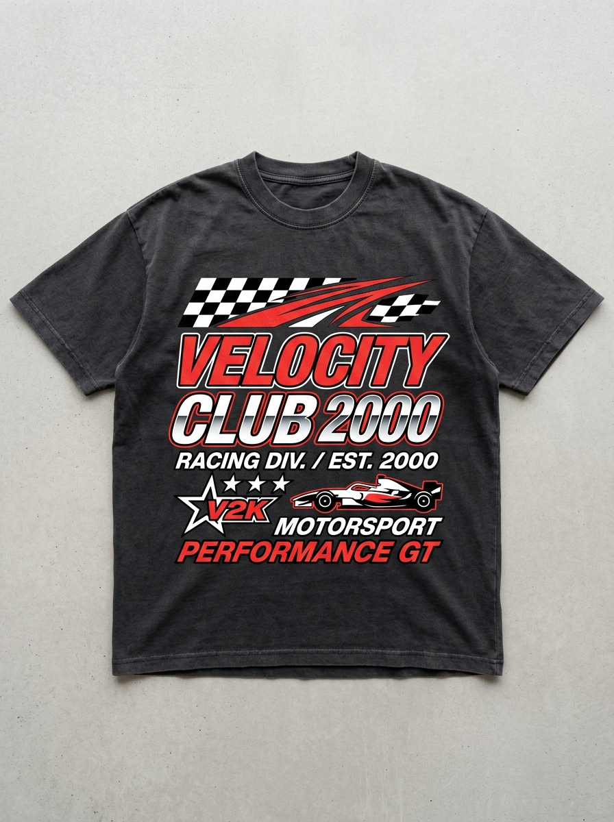 Velocity Club Oversized T-Shirt - Front view