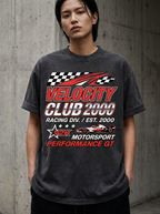 Velocity Club Oversized T-Shirt - Worn by model
