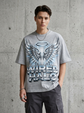 Wired Halo Oversized T-Shirt - Worn by model